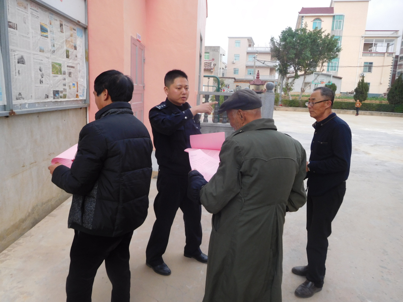 埭头派出所到辖区开展党的十九大精神宣讲活动